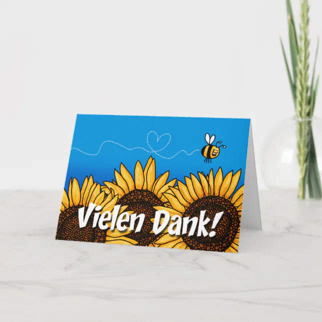 Vielen Dank (German Thank you card) | Zazzle