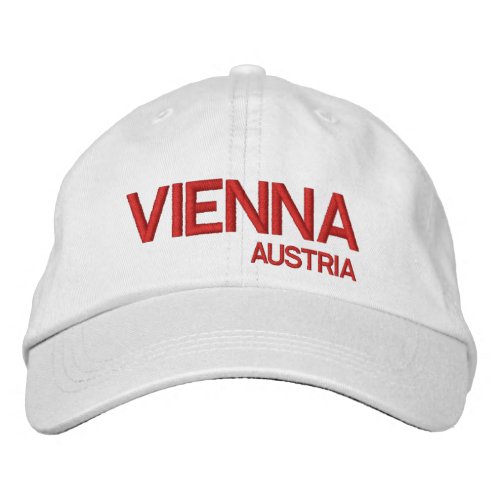 Vienna Austrai White Baseball Cap