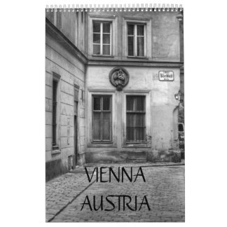 Vienna Austria Black And White    Calendar