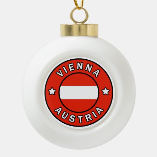 Vienna Austria Ceramic Ball Christmas Ornament