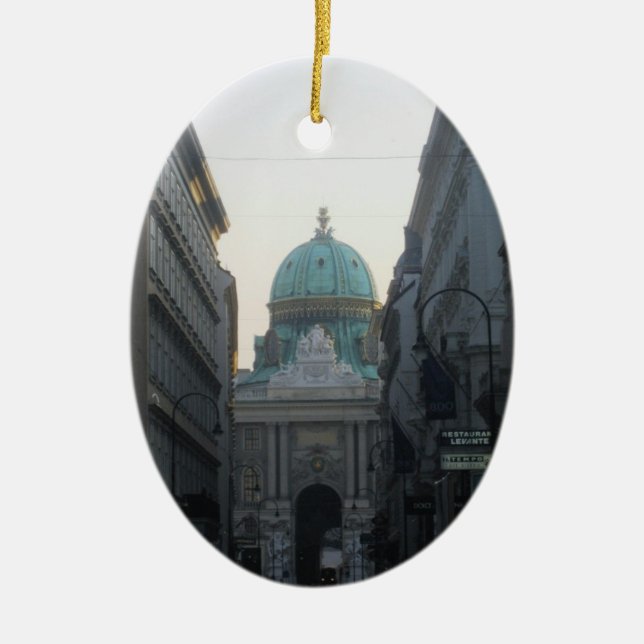 Vienna, Austria Ceramic Ornament (Front)