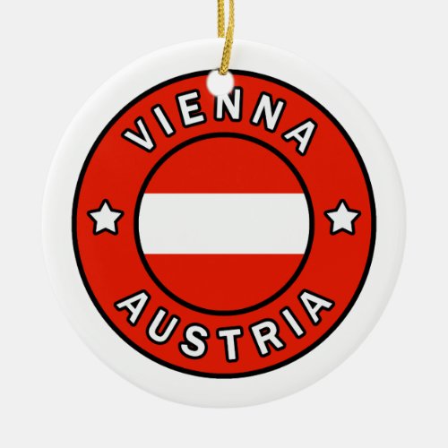 Vienna Austria Ceramic Ornament