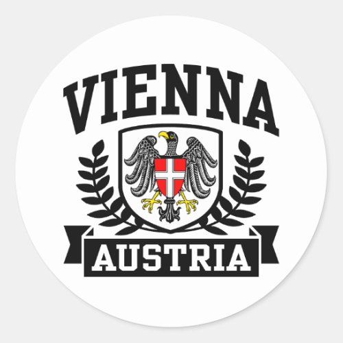Vienna Austria Classic Round Sticker