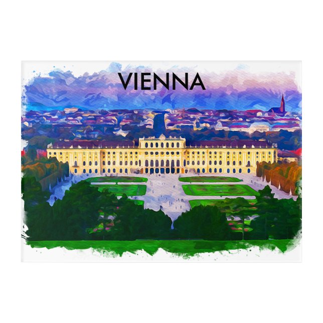 Vienna Austria Historic city view Acrylic Print (Front)