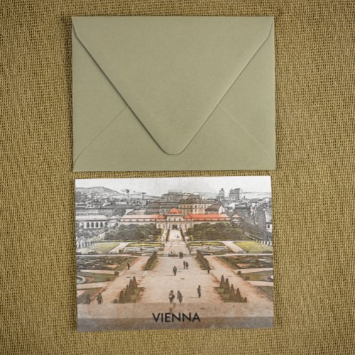 Vienna Austria Historic Panorama View Postcard