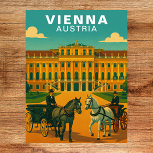 Vienna, Austria Imperial Palace & Horses Postcard
