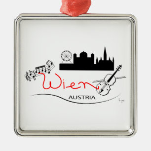 Vienna, Austria Metal Ornament