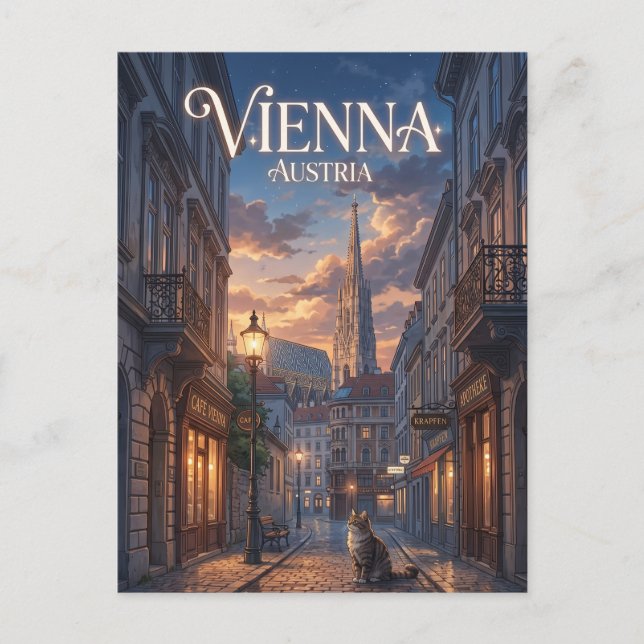 Vienna Austria Postcard (Front)
