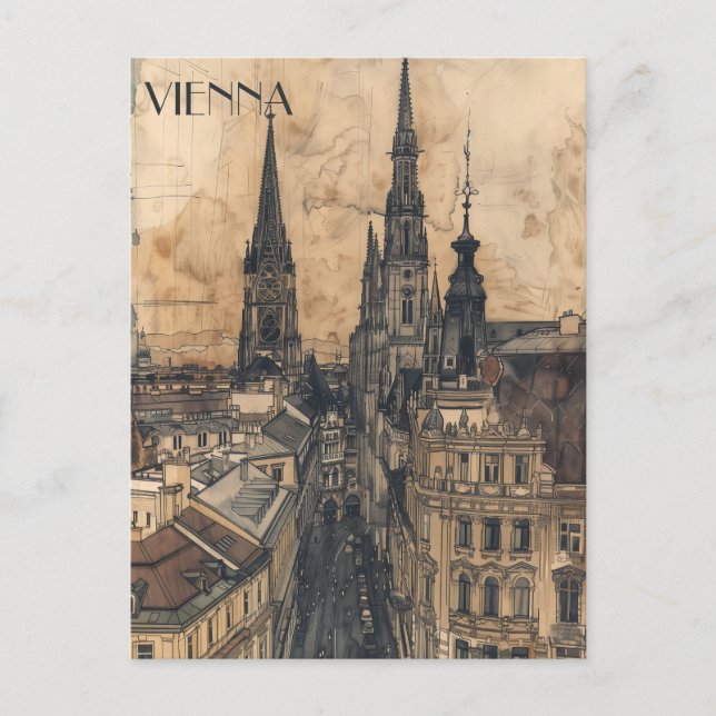 Vienna Austria Postcard (Front)