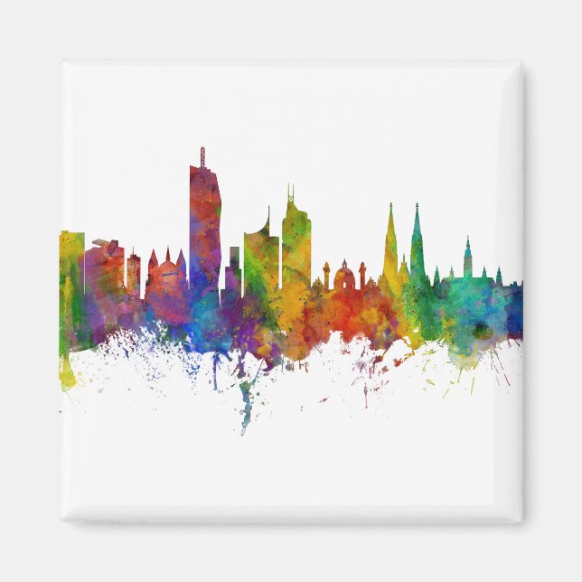 Vienna Austria Skyline Magnet (Front)