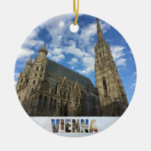 Vienna Austria St Stephen's Cathedral Ceramic Ornament