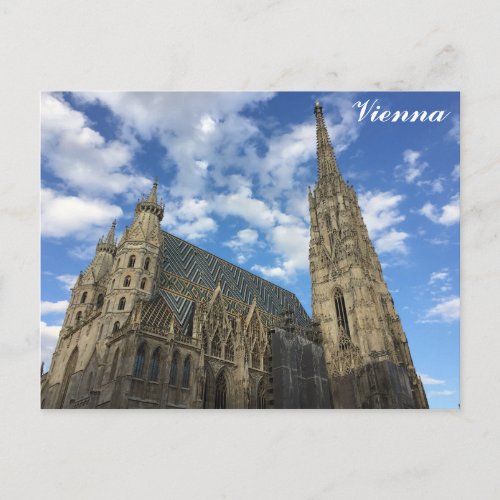 Vienna Austria St Stephens Cathedral Travel Photo Postcard