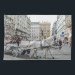 Vienna Austria Towel<br><div class="desc">Hansome Cab - horse-drawn carriage, in lovely Vienna</div>