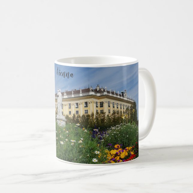 Vienna Austria Travel Photo Schonbrunn Palace Coffee Mug (Front Right)