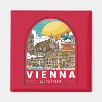 Vienna Austria Travel Retro Emblem