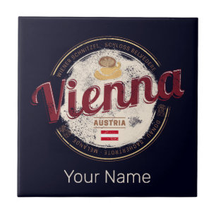 Vienna Austria Vintage Capital Viennese Melange Ceramic Tile