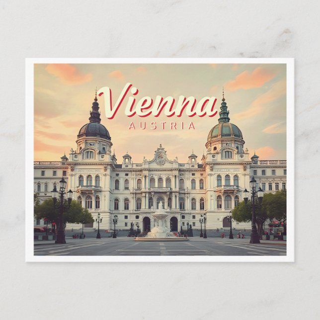 VIENNA AUSTRIA VINTAGE POSTCARD (Front)