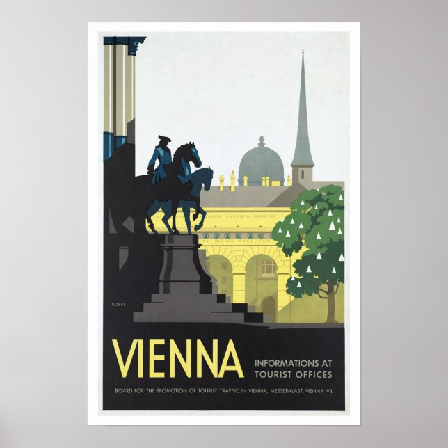 Vienna Austria - Vintage Travel Poster (Front)