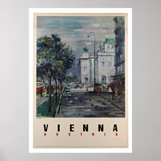 Vienna Austria - Vintage Travel Posters (Front)