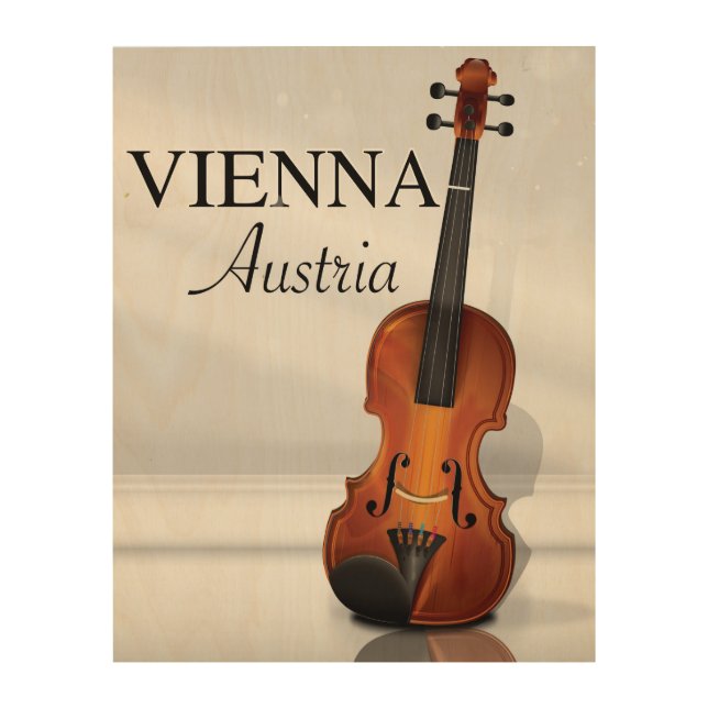 Vienna Austria Violin travel poster (Front)