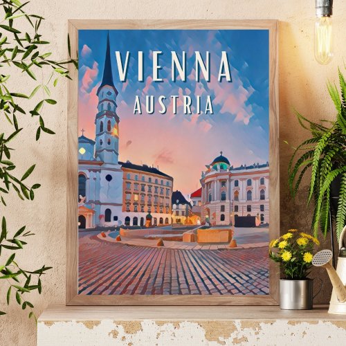 Vienna bustling capital of Austria Poster