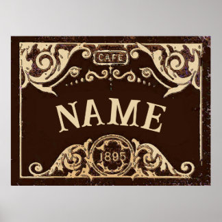 Vienna Cafe Sign Vintage