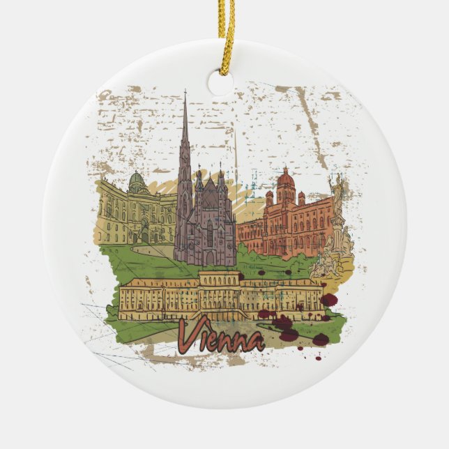 Vienna Ceramic Ornament (Front)