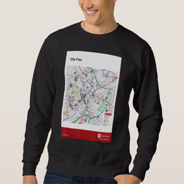 Vienna city plan sweatshirt (Front)