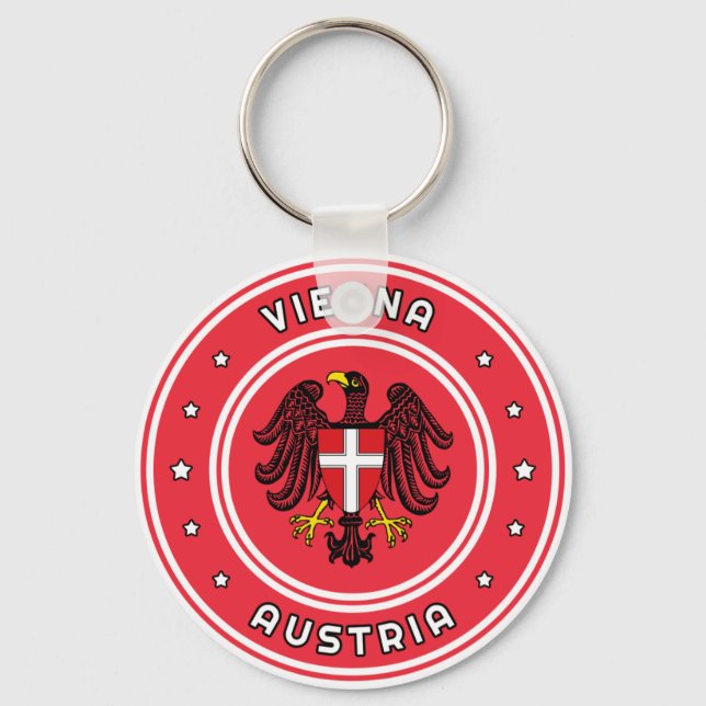 Vienna Coat of Arms, Austria Keychain (Front)