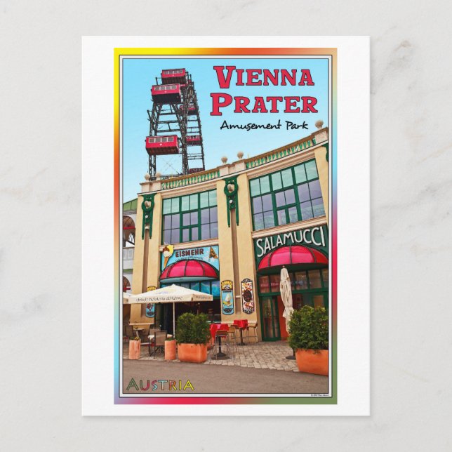 Vienna - Colorful Prater Park Postcard (Front)