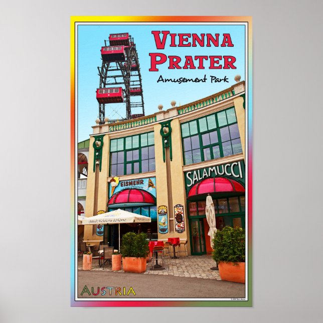Vienna - Colorful Prater Park Poster (Front)