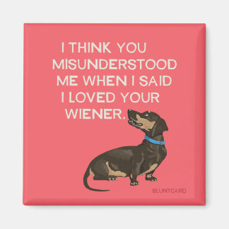 Vienna dog magnet
