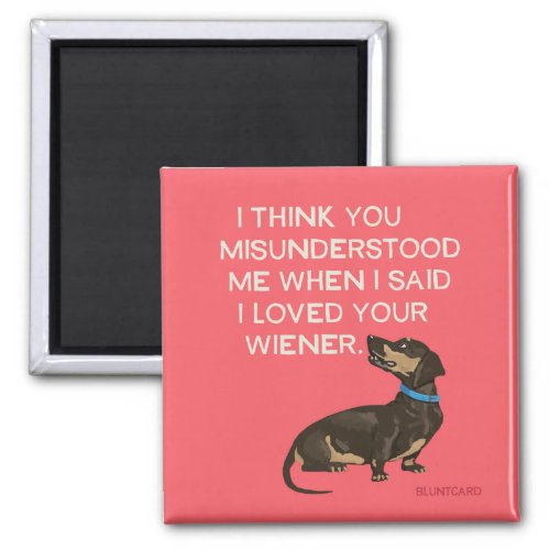 Vienna dog magnet