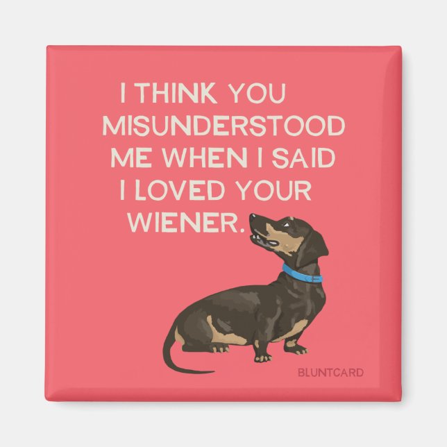 Vienna dog magnet (Front)