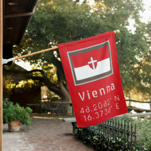 Vienna Flag & Coordinates House Flag