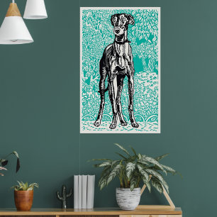 Vienna Greyhound Elegance Poster by Moriz Jung