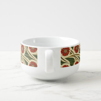 Vienna Meadow - Red Flowers Soup Mug