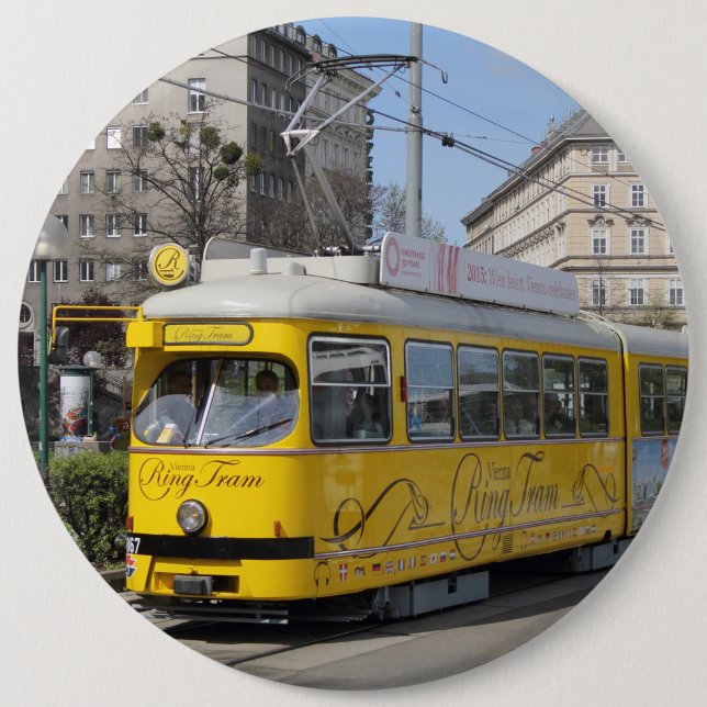 Vienna Ring Tram Button (Front)