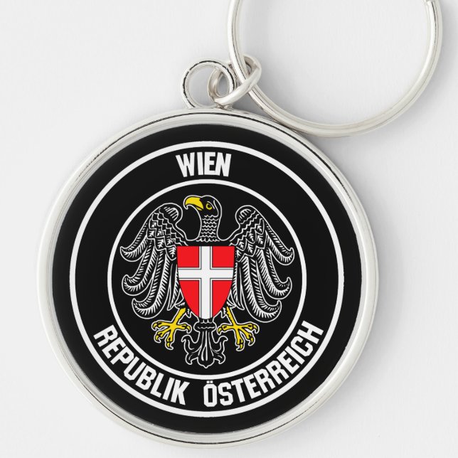 Vienna Round Emblem Keychain (Front)