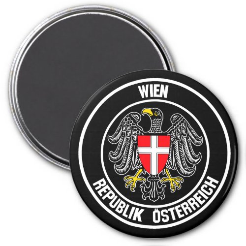 Vienna Round Emblem Magnet