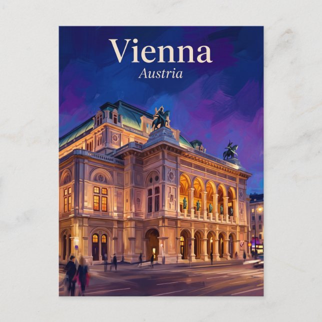 Vienna State Opera Austria Postcard (Front)