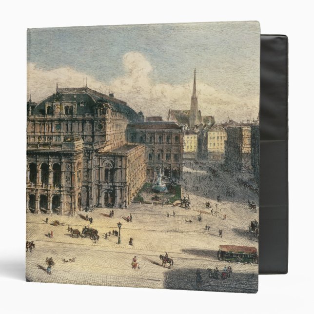 Vienna State Opera House, c.1869 3 Ring Binder (Front/Inside)