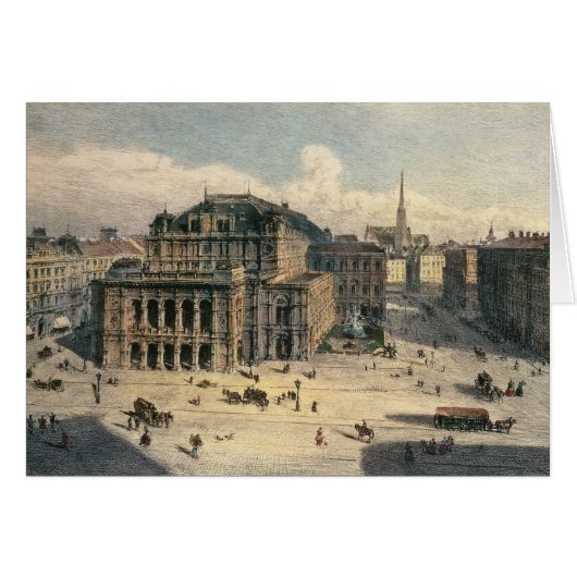 Vienna State Opera House, c.1869 Cards (Front Horizontal)
