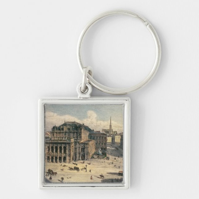 Vienna State Opera House, c.1869 Keychain (Front)