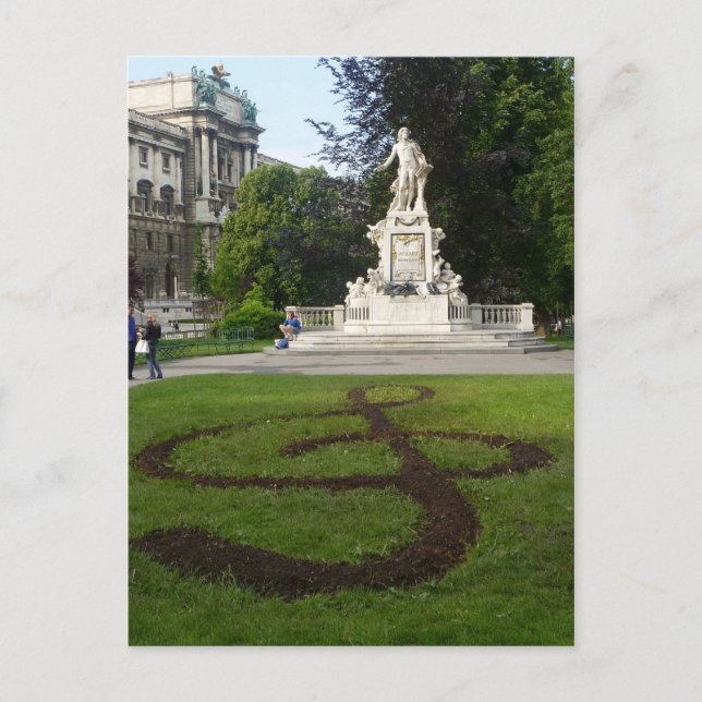 Vienna Statue (Mozart) Postcard (Front)
