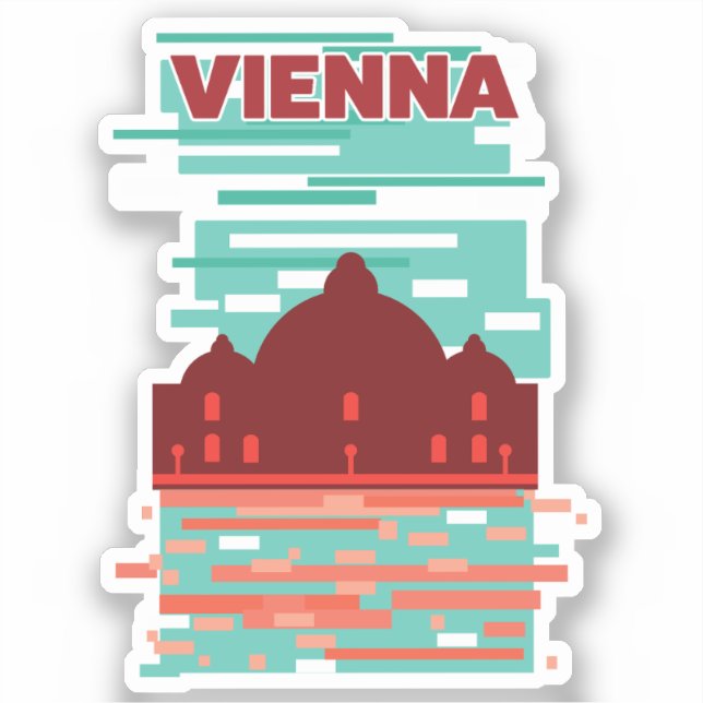  Vienna Travel poster Sticker (Front)