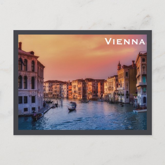 Vienna Vintage Tourism Travel Add Postcard (Front)