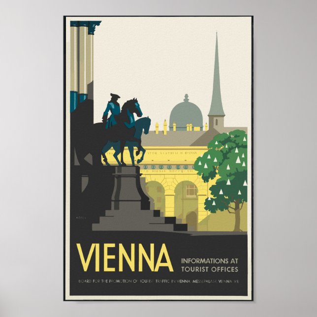 Vienna Vintage Travel Poster (Front)