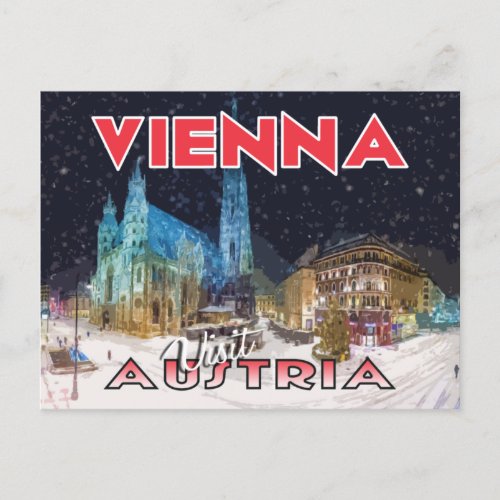 Vienna Visit Austria Postcard