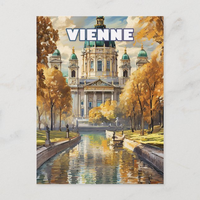 Vienna, where coffee is an art, a passion postcard (Front)